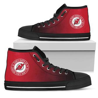 They Hate Us Cause They Ain't Us New Jersey Devils High Top Shoes | Favorety UK