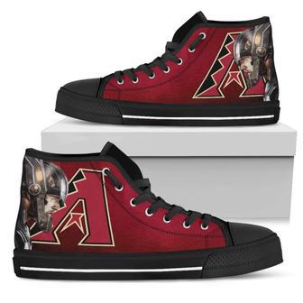 Thor Head Beside Arizona Diamondbacks High Top Shoes | Favorety