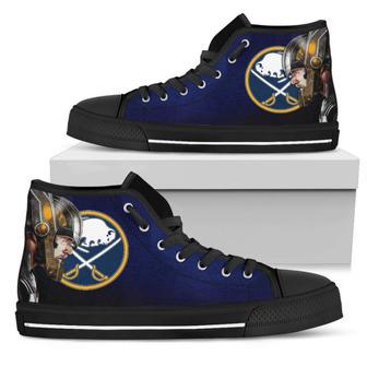 Thor Head Beside Buffalo Sabres High Top Shoes | Favorety