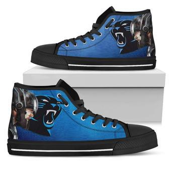 Thor Head Beside Carolina Panthers High Top Shoes | Favorety DE