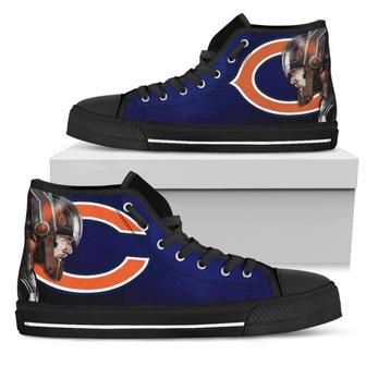 Thor Head Beside Chicago Bears High Top Shoes | Favorety