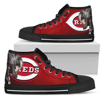 Thor Head Beside Cincinnati Reds High Top Shoes | Favorety CA