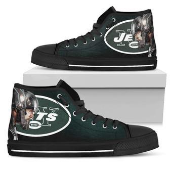 Thor Head Beside New York Jets High Top Shoes | Favorety CA