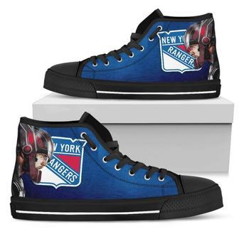 Thor Head Beside New York Rangers High Top Shoes | Favorety