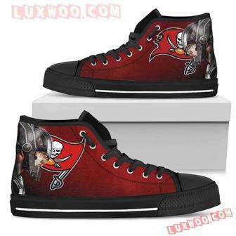 Thor Head Beside Tampa Bay Buccaneers High Top Shoes Sport Sneakers | Favorety CA