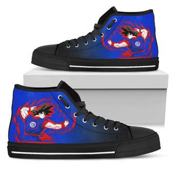 Toronto Blue Jays Goku Saiyan Power High Top Shoes | Favorety