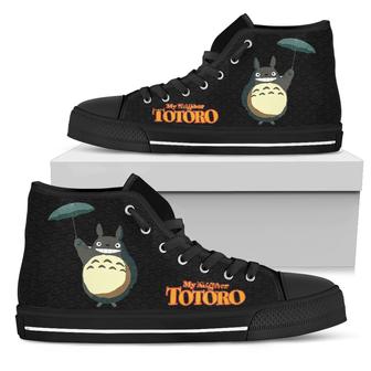 Totoro Sneakers High Top Shoes Anime Fan Gift - Monsterry CA