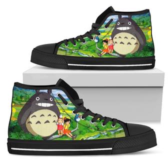 Totoro Sneakers High Top Shoes Anime Fan Gift Idea - Monsterry DE