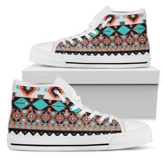 Tribal Aztec Indians pattern Men High Top Shoes | Favorety AU