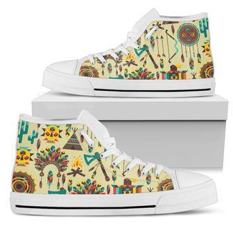 Tribal Indians Native American Aztec Women High Top Shoes | Favorety AU