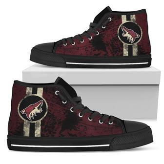 Triple Stripe Bar Dynamic Arizona Coyotes High Top Shoes | Favorety DE