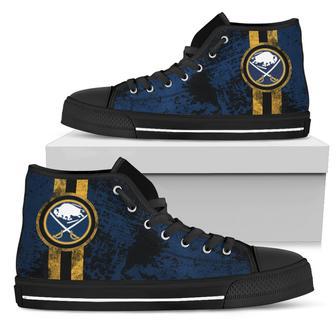 Triple Stripe Bar Dynamic Buffalo Sabres High Top Shoes | Favorety AU