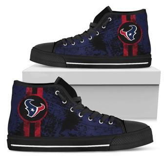 Triple Stripe Bar Dynamic Houston Texans High Top Shoes | Favorety AU