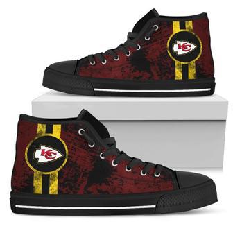 Triple Stripe Bar Dynamic Kansas City Chiefs High Top Shoes | Favorety CA