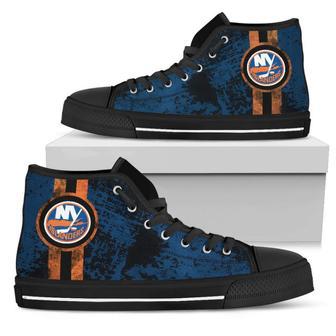 Triple Stripe Bar Dynamic New York Islanders High Top Shoes | Favorety CA