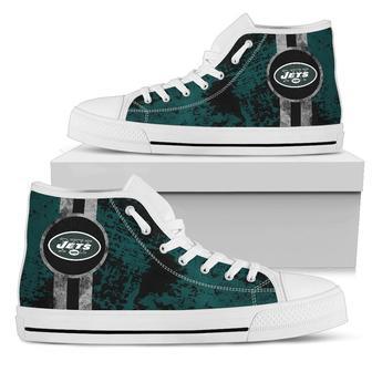 Triple Stripe Bar Dynamic New York Jets High Top Shoes | Favorety AU