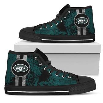 Triple Stripe Bar Dynamic New York Jets High Top Shoes | Favorety UK