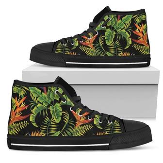 Tropical Summer Pattern Print Women's High Top Shoes - Monsterry