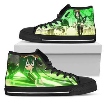 Tsuyu Asui Sneakers My Hero Academia High Top Shoes | Favorety CA