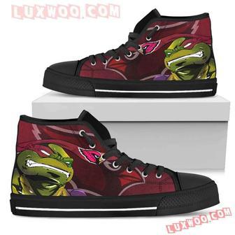 Turtle Arizona Cardinals Ninja High Top Shoes Sport Sneakers | Favorety DE