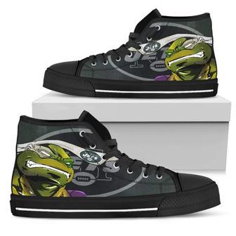 Turtle New York Jets Ninja High Top Shoes | Favorety AU