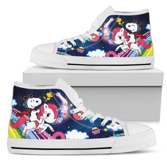 Unicorn Colorful High Top Shoes Sneakers For Men Women Ht - Monsterry CA