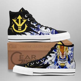 Vegeta Saiyan High Top Shoes Custom Manga Anime Dragon Ball Sneakers | Favorety AU