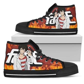 Victor Lich Fire Force Sneakers Anime High Top Shoes Fan Gift - Monsterry DE