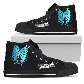 Wing Of Freedom Sneakers High Top Shoes Fan Attack On Titan | Favorety AU