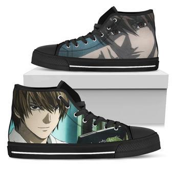 Yagami Raito Sneakers Death Note High Top Shoes Amazing Fan Gift | Favorety AU