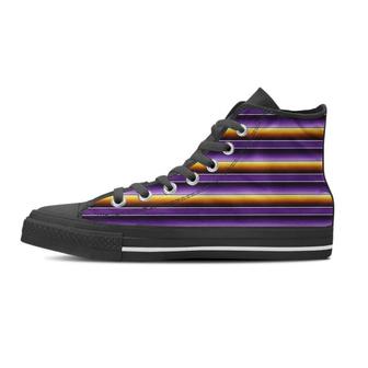 Yellow And Purple Mexican Baja Women's High Top Shoes - Monsterry UK