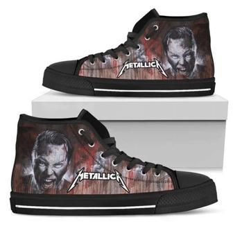 Zokastore? James Hetfield Metallica Shoes ? Lead Singer Of Metallica ? High Top Shoes | Favorety UK