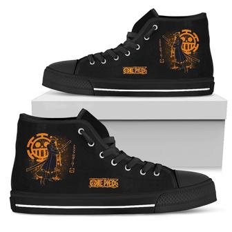 Zoro Sneakers High Top Shoes One Piece Fan Gift Idea - Monsterry DE