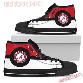 Bright Colours Open Sections Great Logo Alabama Crimson Tide High Top Shoes Sport Sneakers | Favorety AU