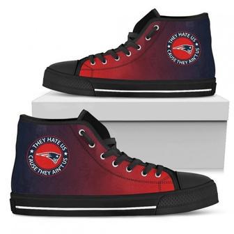 Cool They Hate Us Cause They Us New England Patriots High Top Shoes | Favorety