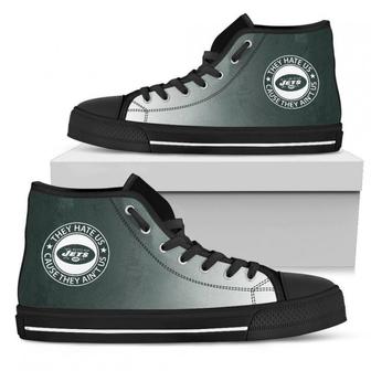 Cool They Hate Us Cause They Us New York Jets High Top Shoes | Favorety
