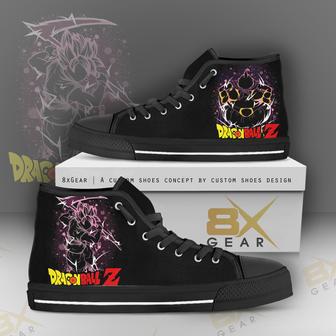 Dragon Ball Anime High Top Shoes Son Goku Vs Majin Boo Neon Style | Favorety UK