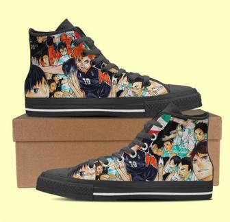 Haikyuu Anime Comic Characters Canvas Shoes Birthday Boyfriend Father’S Day High Top Shoes | Favorety DE