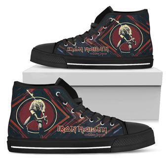 Iron Maiden Maiden Japan Black Lover Shoes Gift For Fan High Top Shoes For Men And Women | Favorety AU