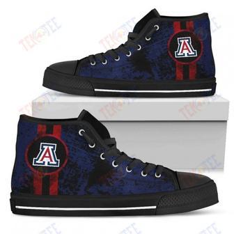 Mens Womens Arizona Wildcats High Top Shoes Triple Stripe Bar Dynamic Shoes For Men Custom Shoes | Favorety