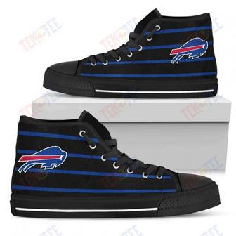 Mens Womens Buffalo Bills High Top Shoes Edge Straight Perfect Circle Shoes Custom Shoes | Favorety UK