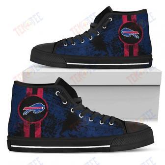 Mens Womens Buffalo Bills High Top Shoes Triple Stripe Bar Dynamic Shoes For Men Custom Shoes | Favorety