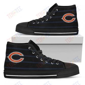 Mens Womens Chicago Bears High Top Shoes Edge Straight Perfect Circle Shoes Custom Shoes | Favorety UK