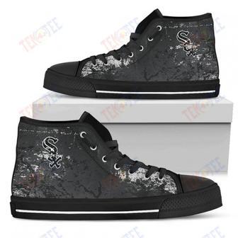 Mens Womens Chicago White Sox High Top Shoes Grunge Vintage Logo Printable | Favorety CA