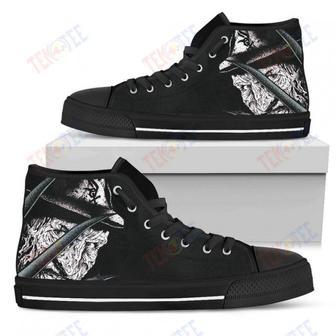 Mens Womens Chicago White Sox Nightmare Freddy Colorful High Top Shoes Printable | Favorety