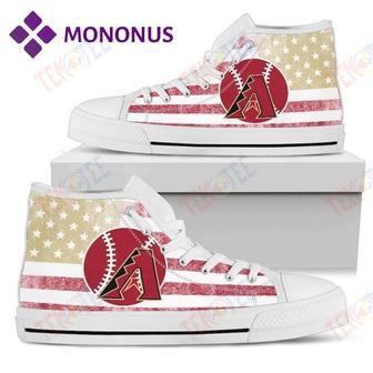 Mens Womens Flag Rugby Arizona Diamondbacks High Top Shoes White For Men And Women Nice And Comfortable | Favorety AU