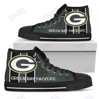 Mens Womens Green Bay Packers High Top Shoes Steaky Trending Fashion Sporty Shoes For Men Custom | Favorety