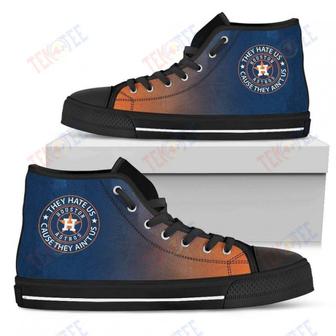 Mens Womens Houston Astros High Top Shoes They Hate Us Cause They Aint Ustop Quality | Favorety UK