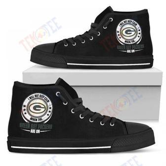 Mens Womens I Will Not Keep Calm Amazing Sporty Green Bay Packers High Top Shoes | Favorety DE