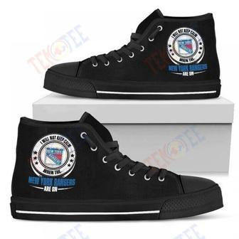 Mens Womens I Will Not Keep Calm Amazing Sporty New York Rangers High Top Shoes | Favorety UK